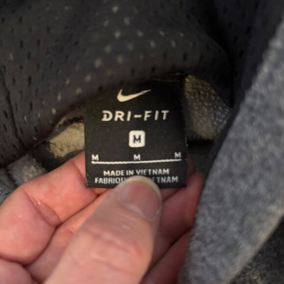 Nike Dri-Fit Gray Pullover Hoodie Sweatshirt Mens Sz M Center Swope - Picture 4 of 7